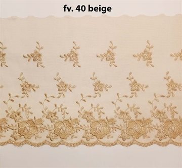 Bred Tyl Blonde 20 cm 40 beige